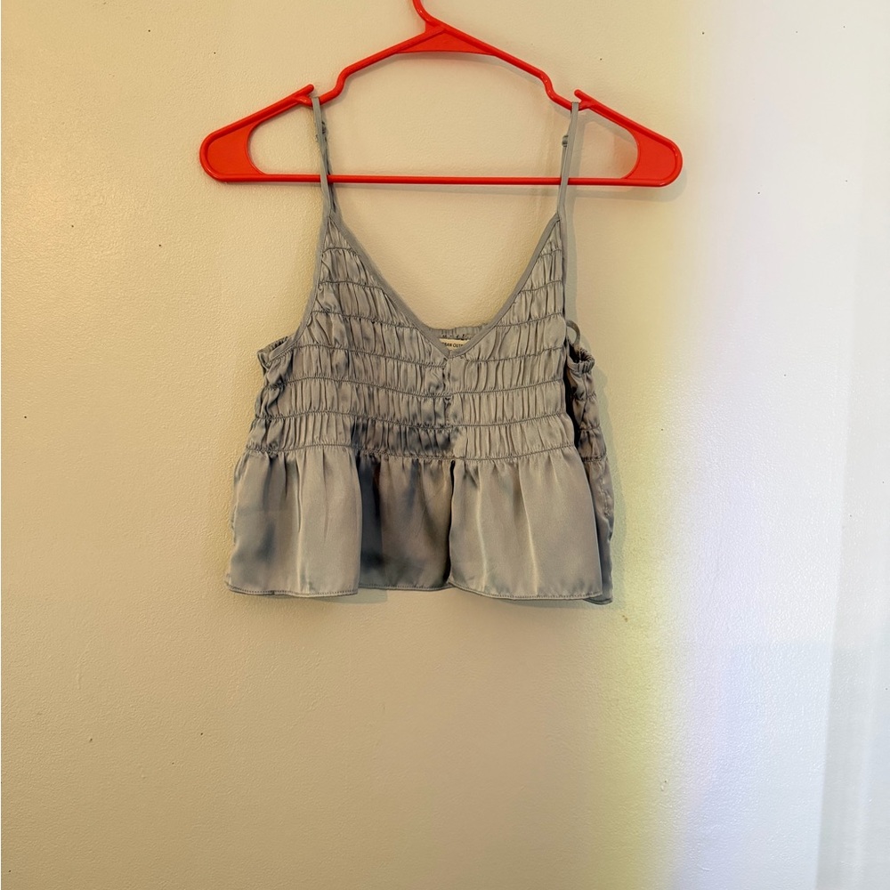 URBAN OUTFITERS Gray Sleeveless Women's Top